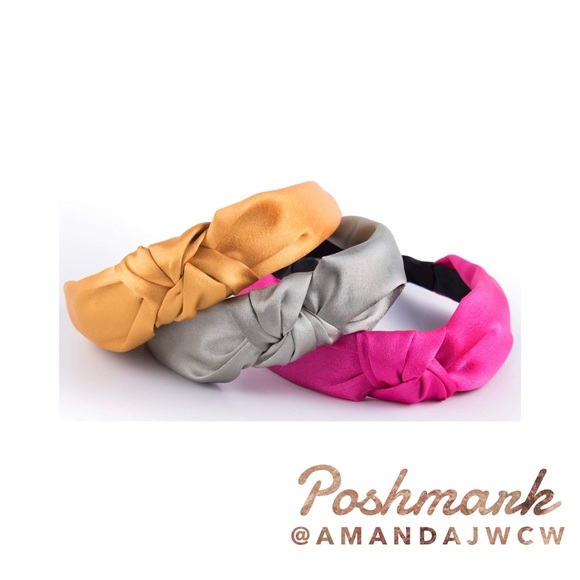 3 for $20 - Silk Cross Knot Twist Headbands - Picture 16 of 16